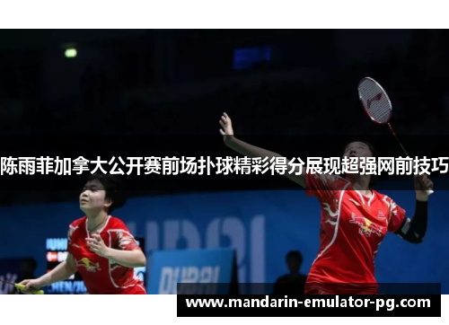 陈雨菲加拿大公开赛前场扑球精彩得分展现超强网前技巧